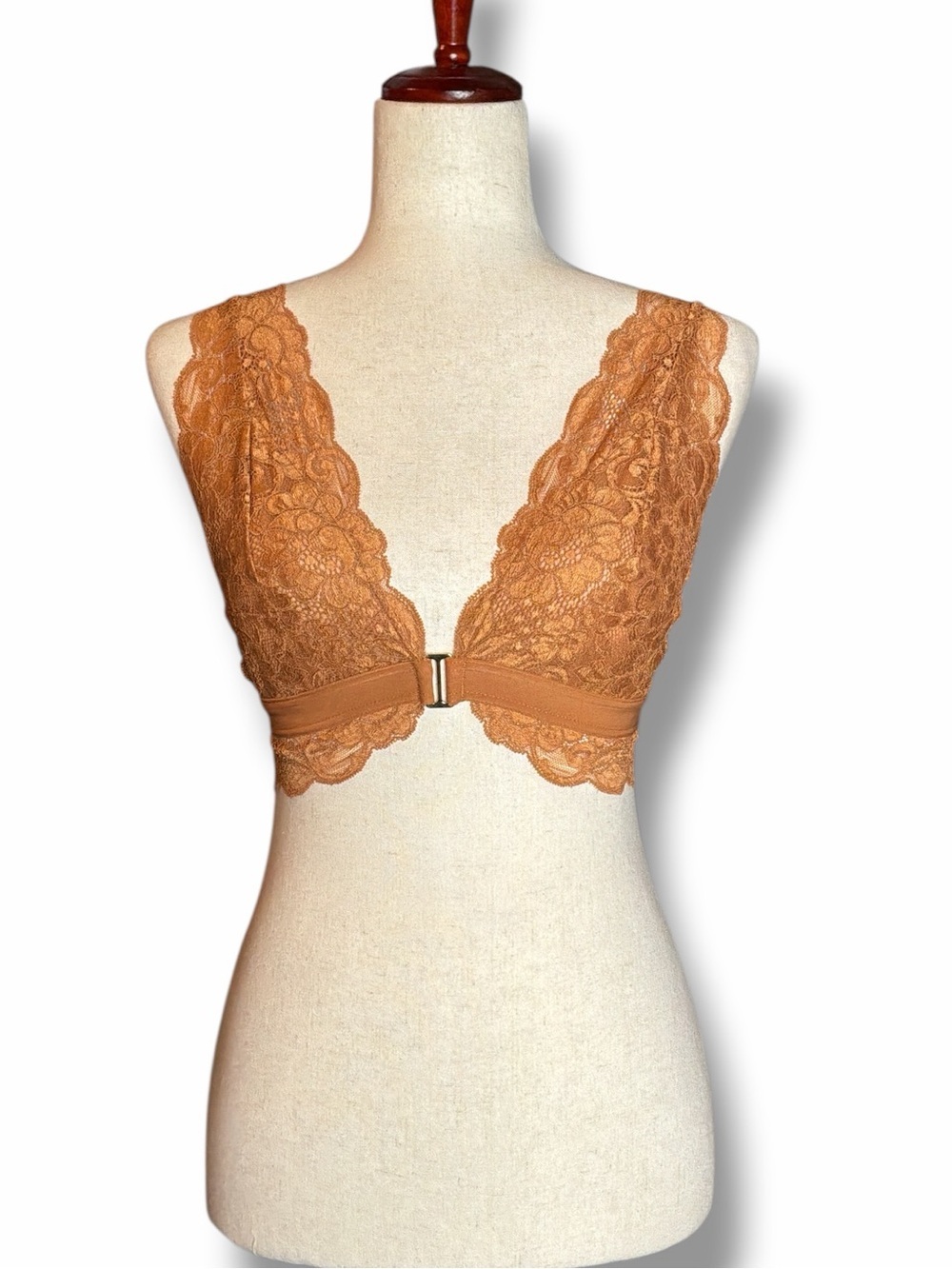 NEW We Are HAH Free People Brown Sugar Got Ur Back Bralette Size XSmall
